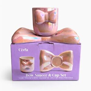 Cerra Bow Saucer & Cup Set